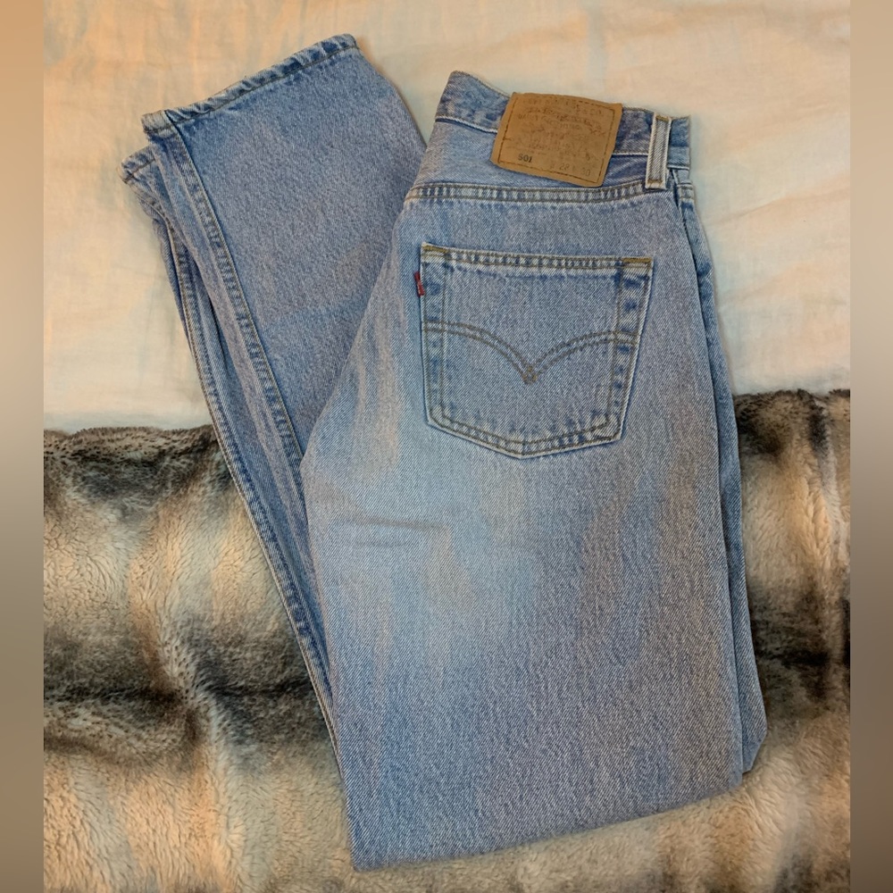 Levi’s 501 Straight Leg Jeans — 28” waist